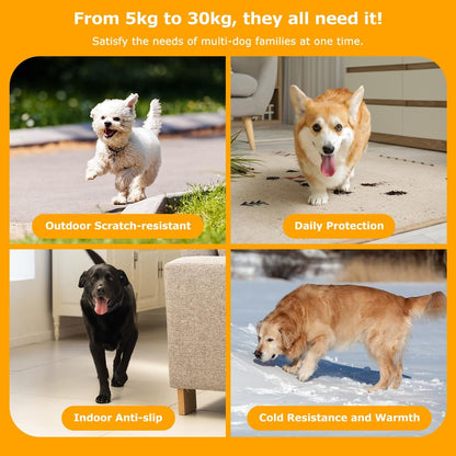 Dog Socks 12 Pack to Prevent Licking Paws, Anti Slip Dog Booties and Paw Protectors for Hardwood Floors Hot Pavement, Suitable for Small Medium Large Senior Dogs - Size Medium