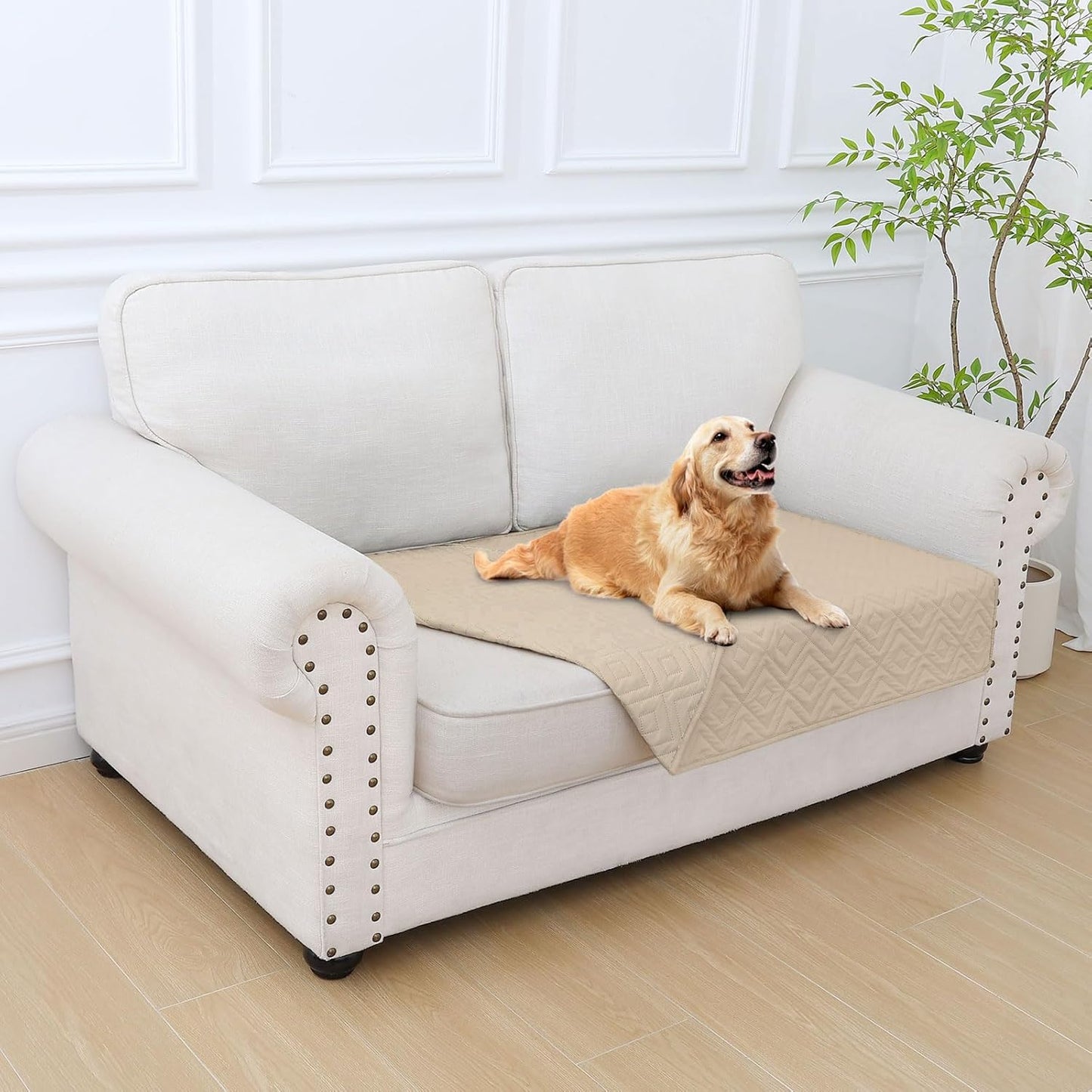 hyha Waterproof Dog Blanket, Soft Pet Bed Blankets, Waterproof Sofa Couch Cover for Dogs Washable, Reversible Pet Couch Covers for Sofa Furniture (30x70 Inch, Grey/Dark Grey)