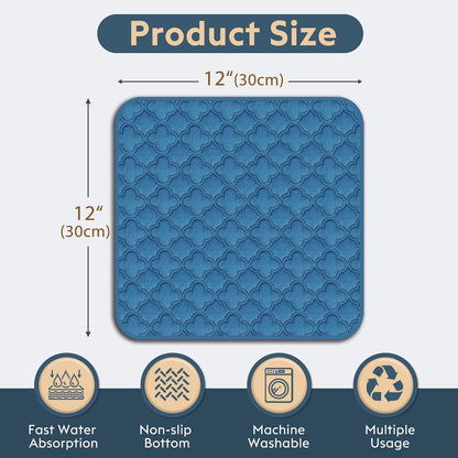 FunFurry Washable Pee Pads for Dogs - 4 Pack Reusable Pee Pads，Waterproof Puppy Pads，Pet Training Pads，Super Absorbent with Dog Paw Shape Non-Slip Backing (Cream, 18" X 24" - 4 Pack)