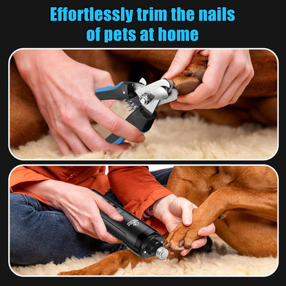 VIWIK Dog Nail Trimmers with Light, Cat Dog Nail Clippers, Dog Nail Grinder Quiet for Large Medium Small Dogs Paw & Cats Claw, Electric 2-Speed Pet Toenail Grooming Supplies, Gifts for Dog Lovers.