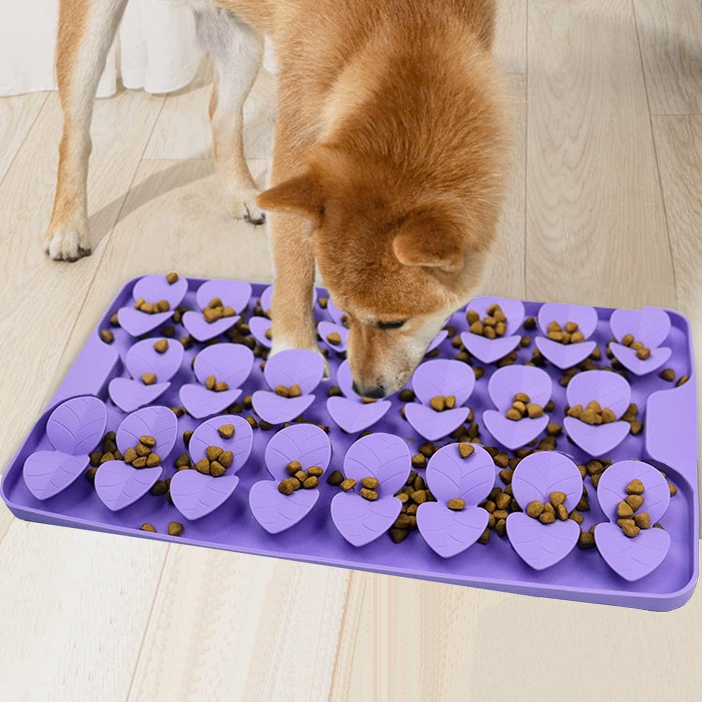 Small Silicone Snuffle Mat for Small Dogs Puppy Cat Slow Down Eating,Slow Feeder Lick Mat for Dry Wet Food for Pet Training Smell,Encourages Natural Foraging Skill,Relieving Stress