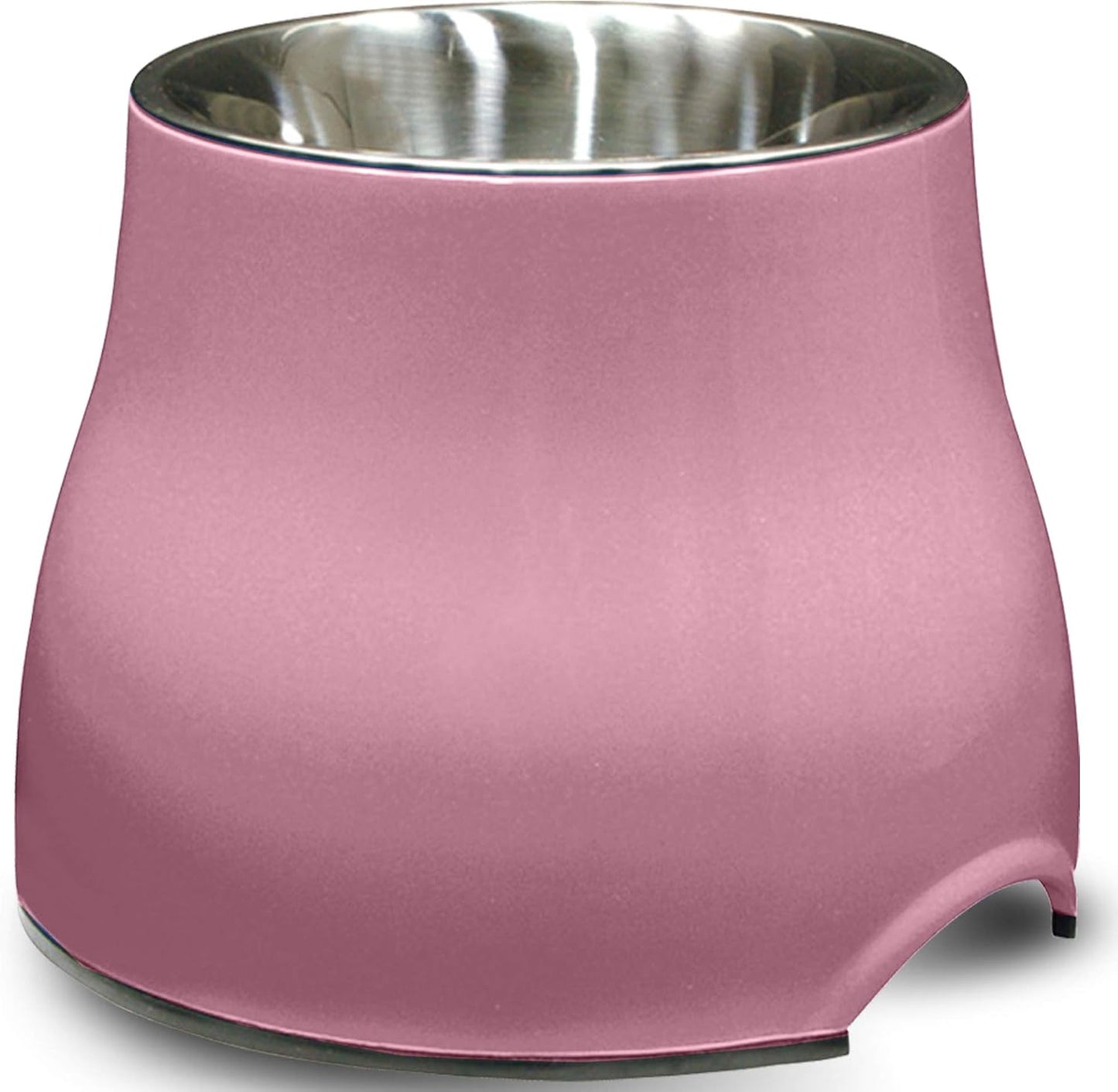 Dogit Elevated Dog Bowl, Stainless Steel Dog Food and Water Bowl for Large Dogs, White, 73753