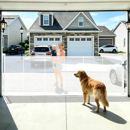 240" Retractable Baby Gates Extra Wide for Large Opening, 41" Extra Tall Retractable Dog Gate Pet Gates, Long Child Safety Mesh Gate with Fiberglass Rods for Stairs, Doorways, Hallways, Indoor/Outdoor