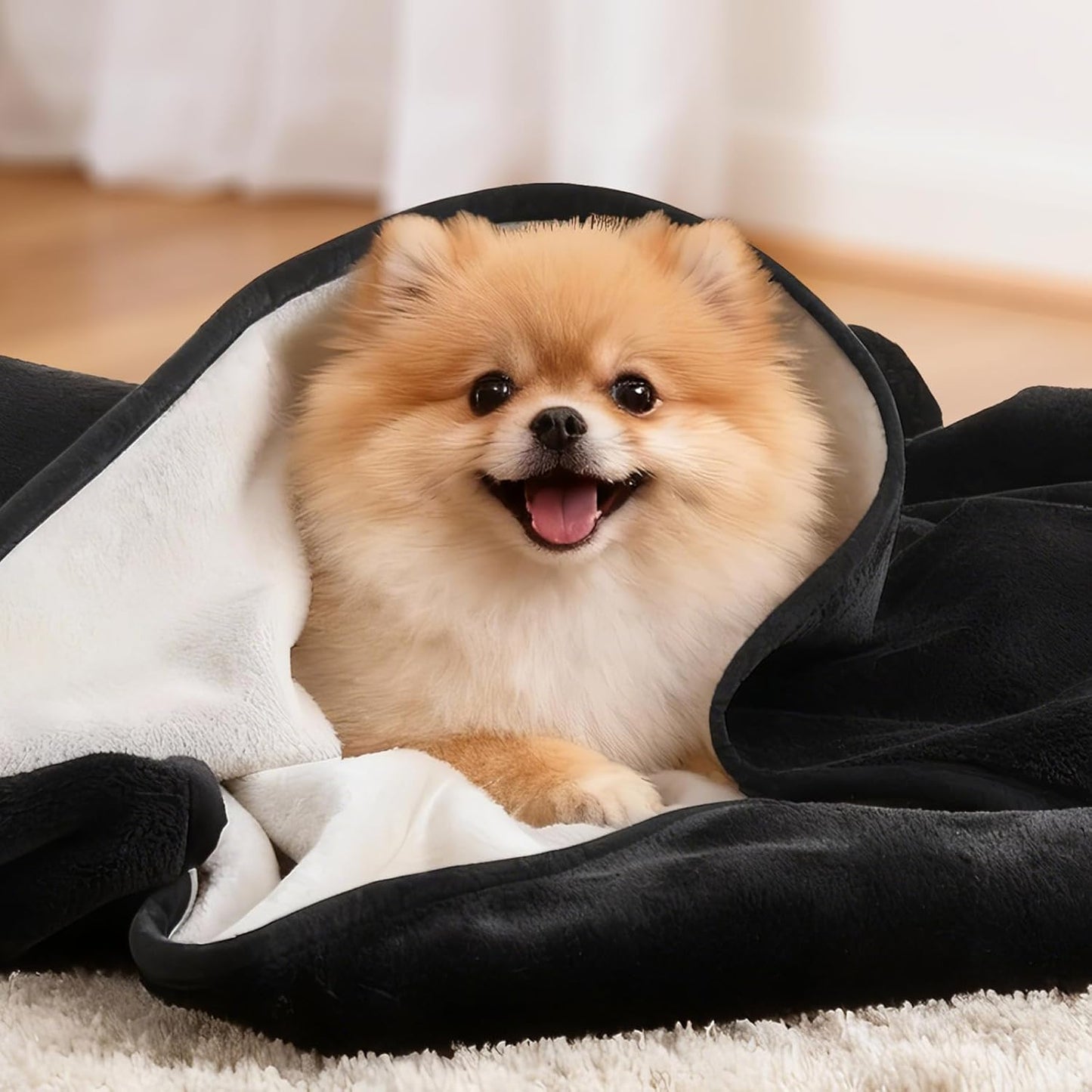 LOOBANI Waterproof Blanket for Bed: Reversible Soft Flannel Twin Bed Blanket 60" x 80", Leakproof Throw Spill-Proof Dog Pet Blanket for Couch Cover, Movie Time, Camping, Travel, Grey