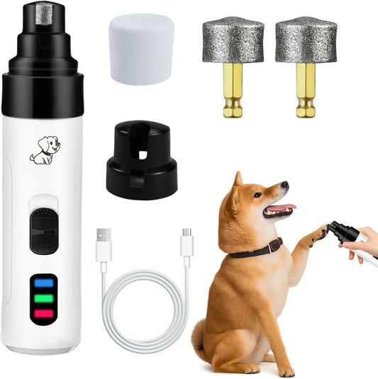 2026 New Dog Nail Clippers Silent, Quiet Dog Nail Grinder, Painless Paws Grooming & Smoothing, Electric Pet Nail Trimmer for Cats and Other Animals, Ideal for Sensitive Dogs of All Breeds & Sizes