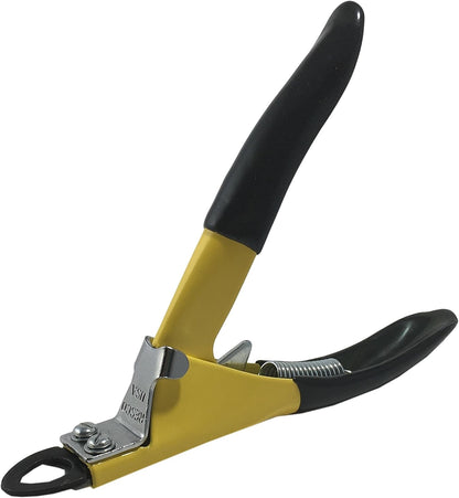Resco Original Deluxe Dog Nail Clippers - Professional USA-Made Guillotine Trimmer - Heavy Duty Steel for Large Dogs - Yellow