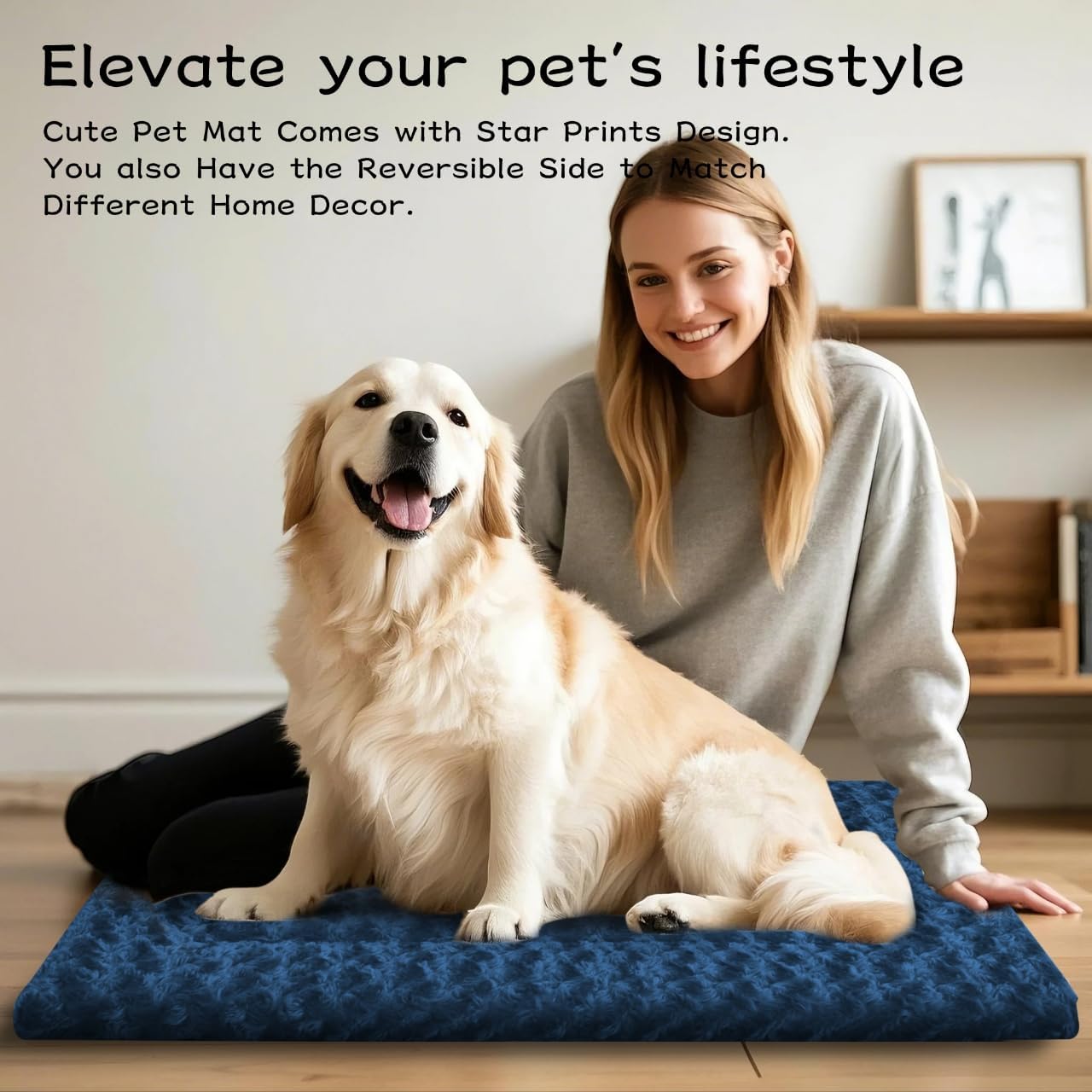 Dog Bed Mat – Soft & Comfortable Dog Kennel Pad for Crate – Durable Crate Bed & Mat for Dogs & Cats – Ideal for Crate, Kennel, and Home Use