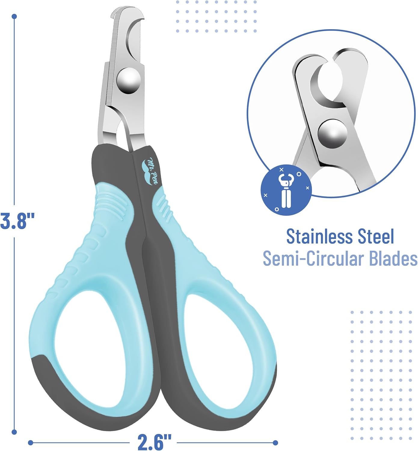 Mr. Pen- Cat Nail Clipper, Stainless Steel, Professional Sharp Cat Claw Trimmer for Small and Medium Cats, Pet Nail Clipper with Sturdy Non Slip Handle