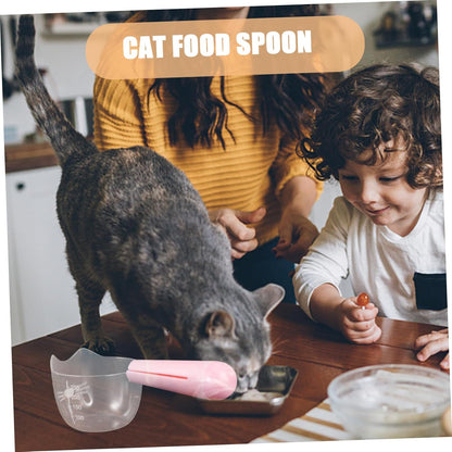 Mikikit Dog Food Scoop Bag Clip Food Can Spoon Handle Scale Scoop for Dogs Cats