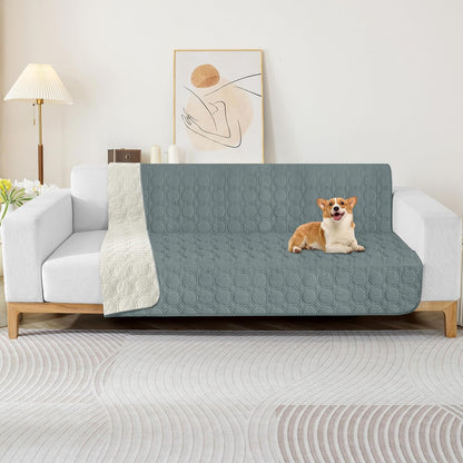 ZNSAYOTX Ultimate Cozy Blankets (30"x70") 100% Waterproof Sofa Mat Blanket for Dog Pets, Bed Couch Protector with Non-Slip Back Washable Durable, Pee Scratch Proof Easy to Clean (Dark Grey)