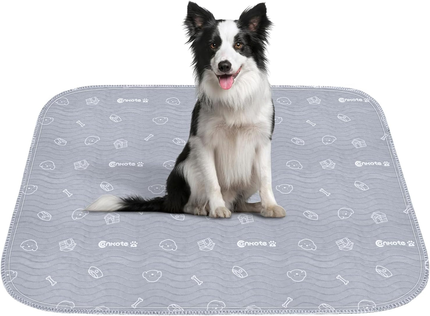 Conkote Reusable Pee Pads for Dogs Extra Large 60" x 48" Puppy Playpen Mat, Washable Pee Pads Heavy Absorbency Waterproof Dog Training Pads Non-Slip for Housebreaking, Whelping, Potty, Crate