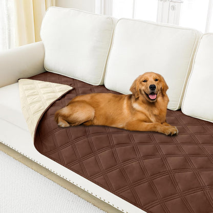 Smiry Waterproof Dog Bed Cover Blanket 30x70, Soft Reversible Pet Blanket, Washable Leakproof Cats Dogs Couch Cover for Sofa, Couch, Furniture, Grey/Dark Grey