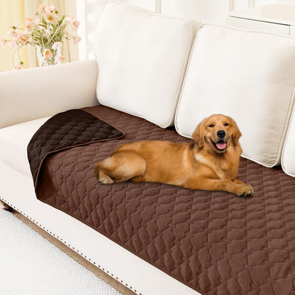 Smiry Waterproof Dog Bed Cover Blanket 30x70, Soft Reversible Pet Blanket, Washable Leakproof Cats Dogs Couch Cover for Sofa, Couch, Furniture, Grey/Dark Grey