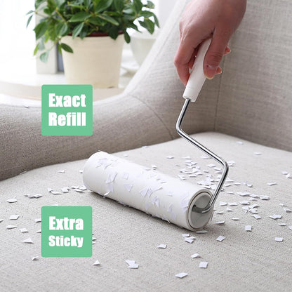 7.5 inch Lint Roller Refills Only, Pet Hair Remover Refills for Clothes Carpet Floor Couch, Extra Sticky Lint Brush Roller Refills, Pack of 5 Rolls, Total 300 Sheets (7.5'' Wide)