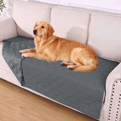 hyha Waterproof Dog Bed Blanket, Soft Pet Blankets, Waterproof Couch Cover for Dogs, Reversible Sofa Covers Washable for Furniture (30x70 Inch, Taupe/Beige)