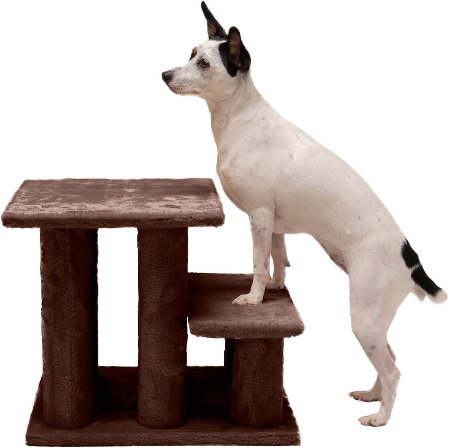 Furhaven Steady Paws Multi-Step Pet Stairs for High Beds & Sofas - Cream, 3-Step