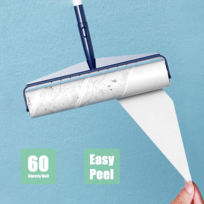 7.5 inch Lint Roller Refills Only, Pet Hair Remover Refills for Clothes Carpet Floor Couch, Extra Sticky Lint Brush Roller Refills, Pack of 5 Rolls, Total 300 Sheets (7.5'' Wide)