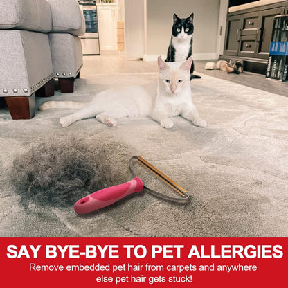Pet Hair Remover, Dog Cat Hair Remover, Lint Cleaner Pro, Fur Removal Tool, Portable Carpet Scraper, Clothes Fuzz Rollers Hairball Shaver Brush for Carpets, Car Mat, Couch, Pet Bed, Furniture & Rug