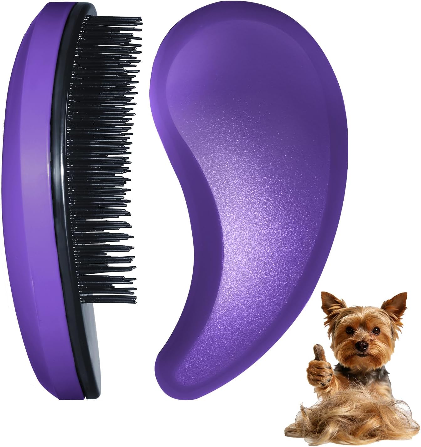 Small Dog Brush- Grooming Tool for Teddy, Yorkies, Maltese, Shih Tzu, Chihuahua - Puppy Hair Brush (Blue)