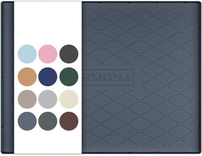 URMONA Under Sink Mat for Kitchen Waterproof, 34" x 22" Silicone Under Sink Mat for Shelf Liner Organizer, Cabinet Sink Protector Under Sink Liner for Bottom Kitchen, Bathroom(Light Grey)