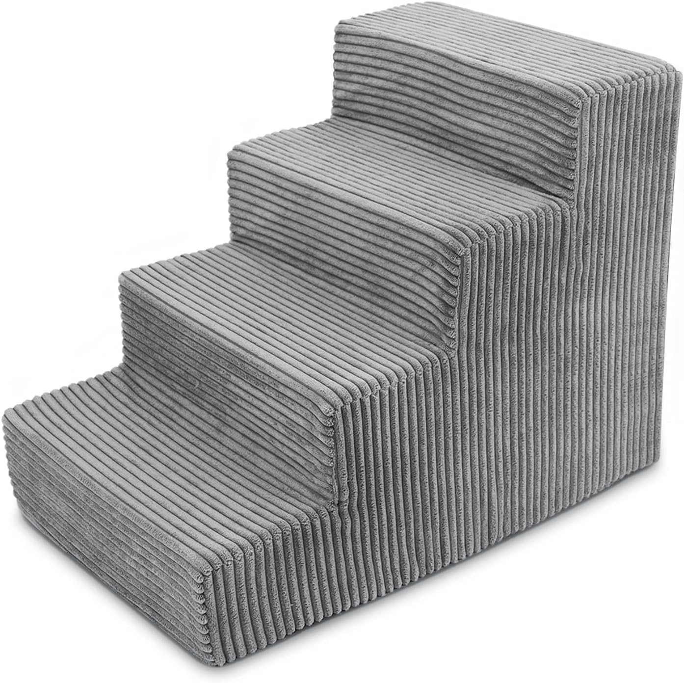 Best Pet Supplies Dog Stairs & Steps - Foam Steps for Small Dogs & Cats, Non-Slip Indoor Balanced Pet Step Support, Dog Ramp, No Assembly, Pale Teal, 3-Step (13.5-inch Height)