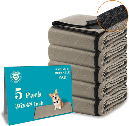 Bunlitent Washable Pee Pads for Dogs 72x72, 2 Pack, Extra Large Reusable Puppy Pads, Dog Training Pads with Quick Dry, Large Anti-Slip Dog Pee Pads, Whelping Pads, Potty Pad