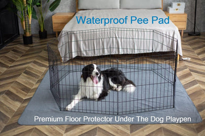 Peepeego 2Pack Pee Pads for Dogs Washable+Free Dog Comb, Waterproof Rugs 36”x48, Absorbent Dog Pads Reusable, Non Slip