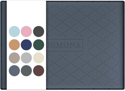 URMONA Under Sink Mat for Kitchen Waterproof, 34" x 22" Silicone Under Sink Mat for Shelf Liner Organizer, Cabinet Sink Protector Under Sink Liner for Bottom Kitchen, Bathroom(Light Grey)
