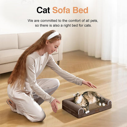 Large Dog Bed Orthopedic Washable: Beds Bolster XL Bed Large Big Dogs Memory Foam Couch Sofa Waterproof with Removable Cover