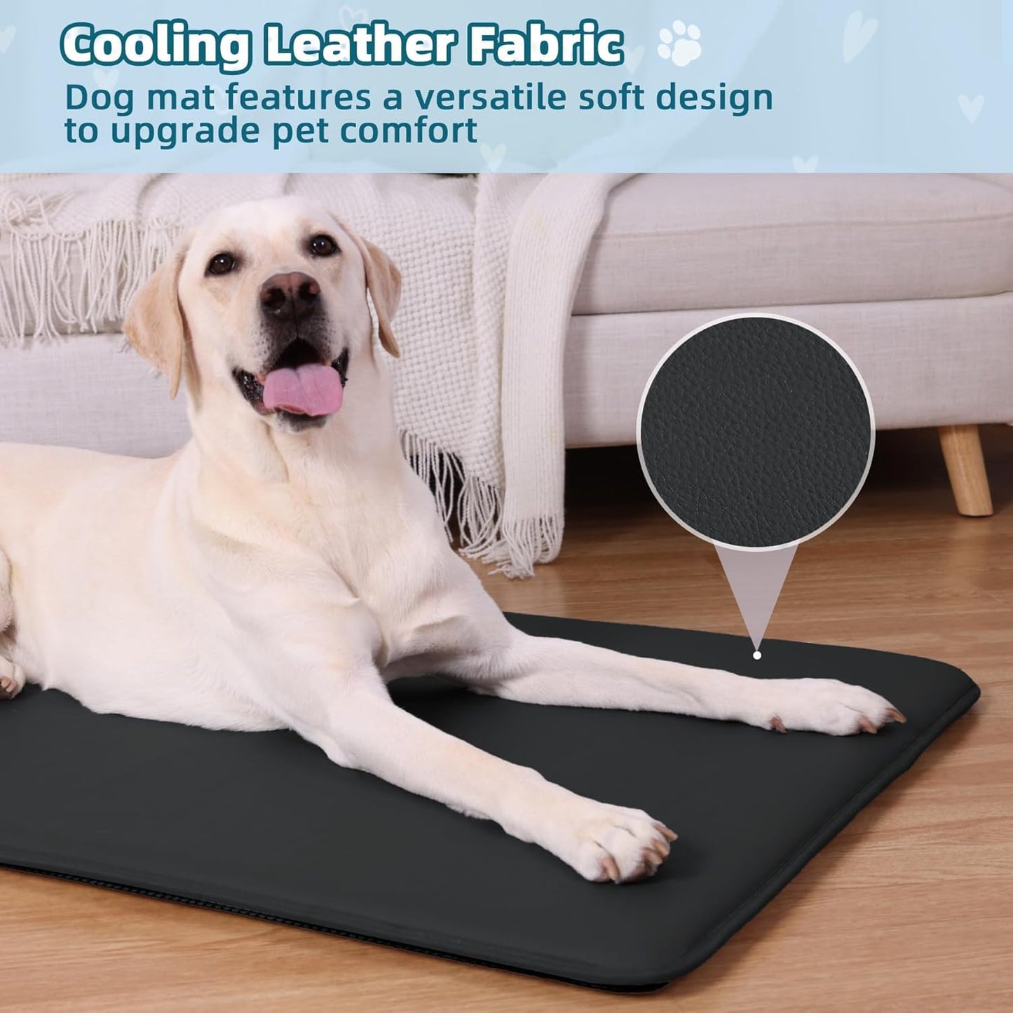 Dog Bed for Crate Pad High Resilience Foam Crate Pad Mat for Medium Large Dogs Washable Anti-Slip, Outdoor, 35" x 22",Dark Gray