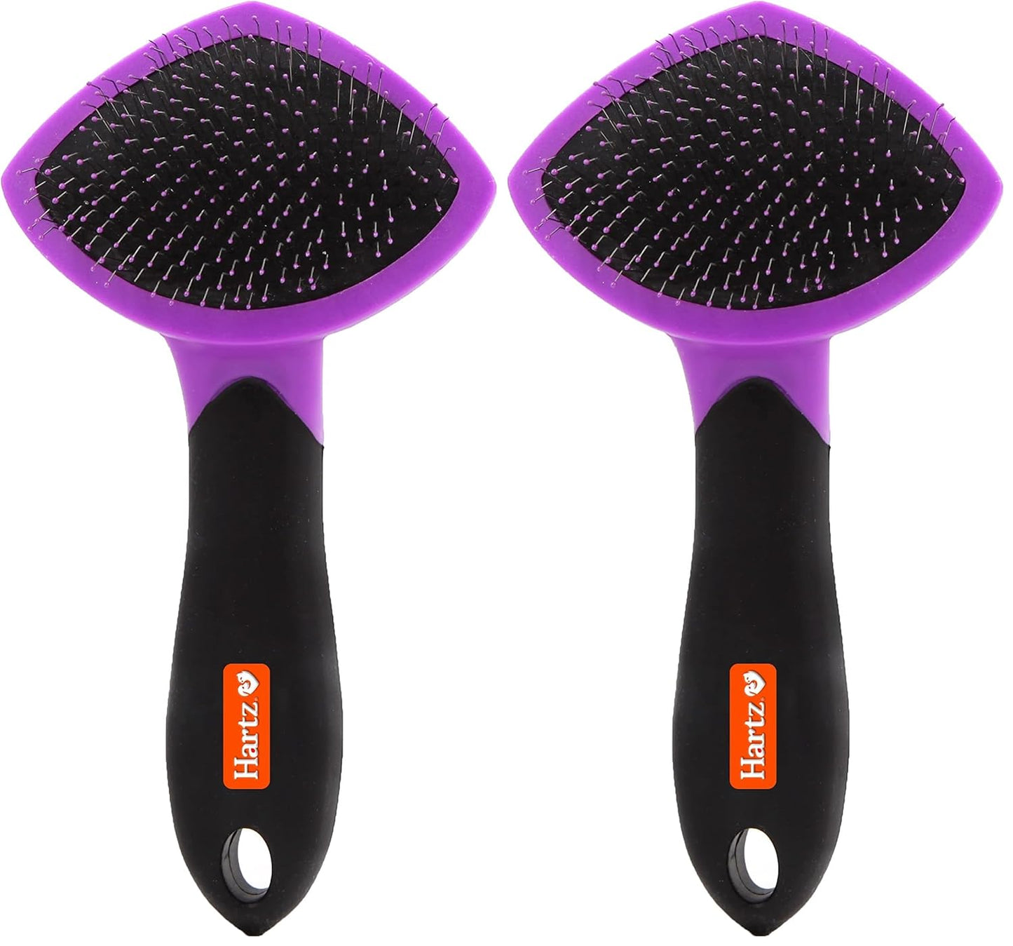 Hartz Groomer's Best Small Slicker Brush for Cats and Small Dogs, Black/Violet, 1 Count