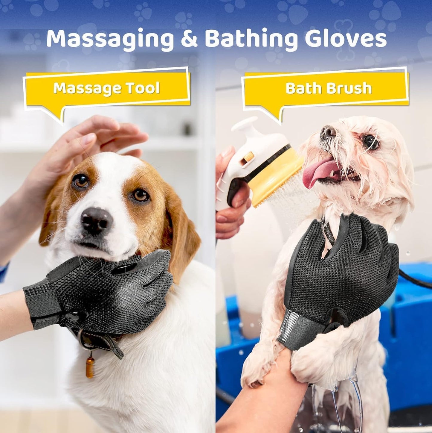 Pet Hair Remover Glove - Gentle Pet Grooming Glove Brush - Deshedding Glove - Massage Mitt with Enhanced Five Finger Design - Perfect for Dogs & Cats with Long & Short Fur - 1 Pack (Right-hand), Green