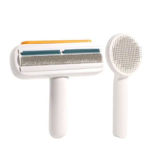 Pet Hair Roller & Hair Remover Kit,Self Cleaning Slicker Brush for Cat,Dog,Lint Rollers for Couch,Furniture,Carpet,Bedding,Car Interiors,Pet Hair deshedding Brush,Fur & Lint Remover Tool for Dog Cat