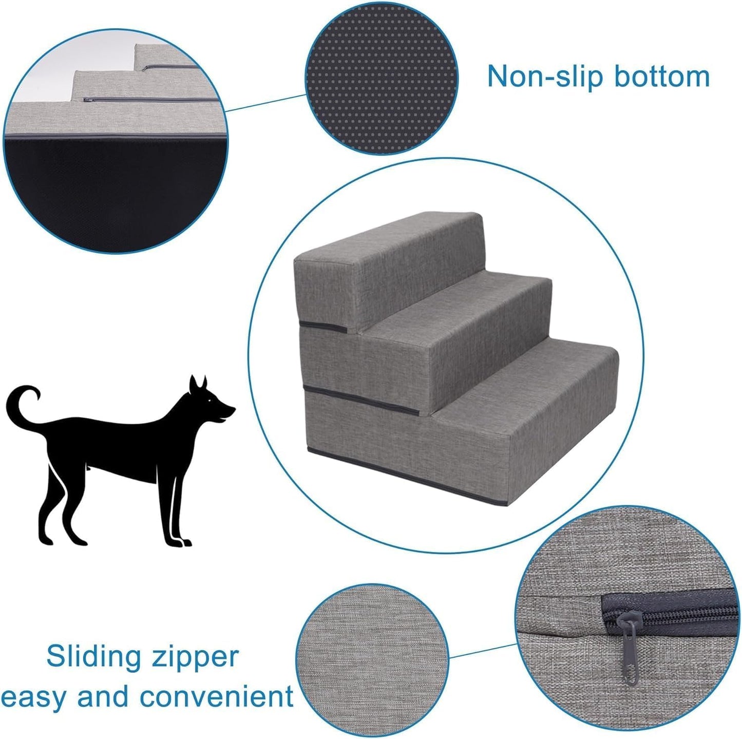 Elevon Folding Pet Ramp – 62 Inch – Ramp – Black