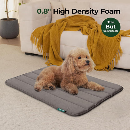 BALANCE Dog Crate Pad, Dog Foam Crate Mat Kennel Pad, Washable Water-Resistant Pet Bed Flat Dogs Cage Mat for Small Dogs