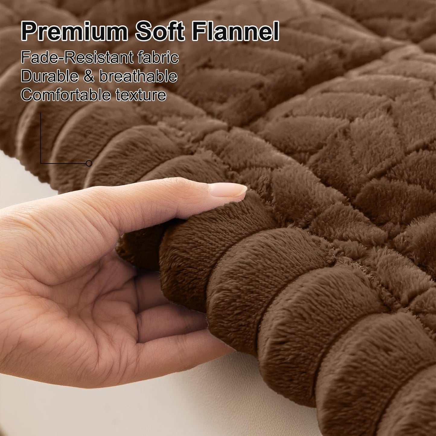Smiry Non Slip Couch Covers for Dogs, Fuzzy Pet Couch Covers for 2-3 Cushion Sofa Pet Friendly, Soft Sofa Slipcovers Cushion Furniture Protector Washable (Beige, 27.6" x 59")