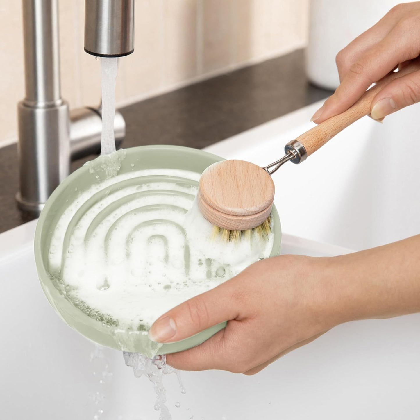Should We Go? Slow Feeder for Dogs & Puppies, The Slowdown Bowl Silicone Slow Eating, Modern Lick Mat Design, Reduces Gulping, Fits 2 Cups, 7.5” Across x 1.5” Tall, Mealtime Challenge, Medium-Blush