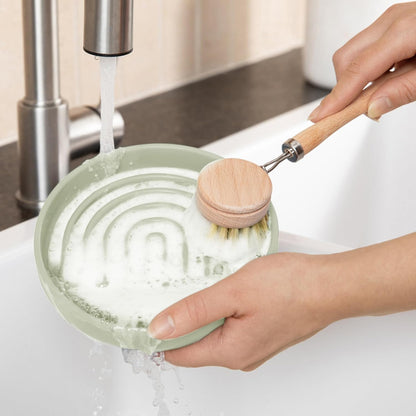 Should We Go? Slow Feeder for Dogs & Puppies, The Slowdown Bowl Silicone Slow Eating, Modern Lick Mat Design, Reduces Gulping, Fits 2 Cups, 7.5” Across x 1.5” Tall, Mealtime Challenge, Medium-Blush