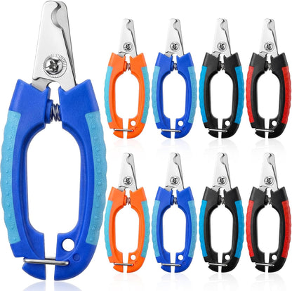 9 Pcs Small Dog Nail Clippers Bulk with Safety Guard to Avoid Over-Cutting Pet Nail Claw Grooming Pet Cutter Toenail Trimmer for Small Medium Dogs Nails Home Grooming(Classic)