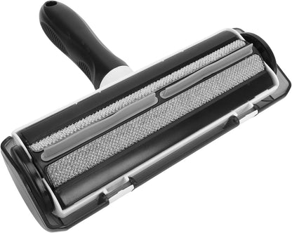 Zunate Pet Hair Remover Roller for Couch and Carpet, Reusable Lint Removal Tool with 17cm Wide Bidirectional Brush Head for Clothing and Furniture, Black Tool (Gray)