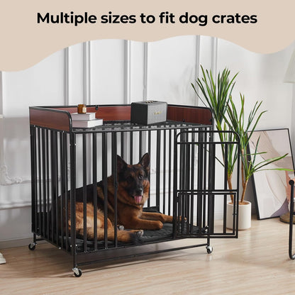 Chew Proof Dog Crate Pad - Indestructible Durable Dog Bed for Aggressive Chewers, Machine Washable & Waterproof Indoor Outdoor Tough Kennel Pad for Medium Dogs (Medium (22"x35"))