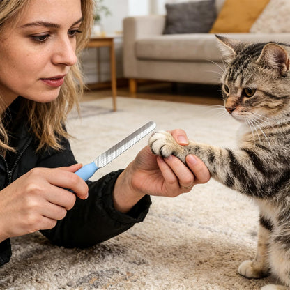 Dog and Cat Nail Clippers,Dog Nail Trimmer with Safety Guard,Prevent Excessive Nail Trimming,Free Nail File Included, Professional Grooming