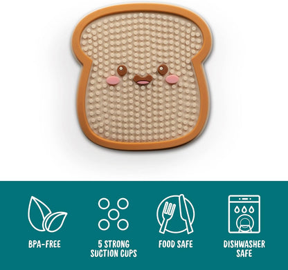 Genuine Fred Howligans Dog Lick Mat, Toast