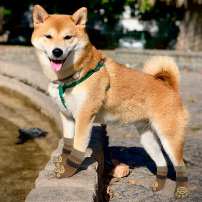 EXPAWLORER 6Pcs Anti-Slip Dog Socks to Prevent Licking Paws,Dog Shoes for Hot Pavement,Dog Booties Traction Control on Hardwood Floor,Boots & Paw Protectors, for Puppy Small Medium Large Senior Dogs