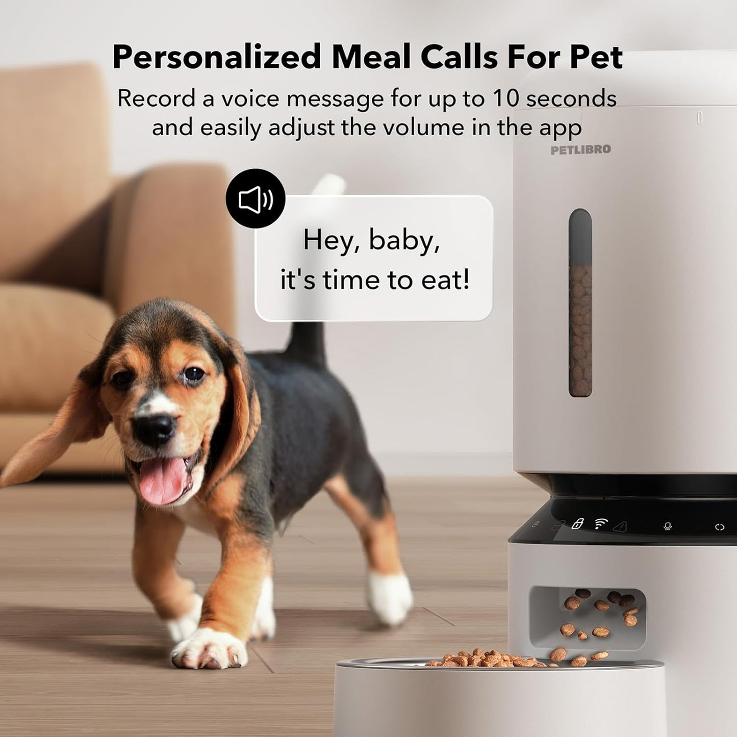 PETLIBRO Automatic Dog Feeder with Camera, Auto Cat Food Dispenser Slow Feeders Dogs Bowl, 1080P HD Video with Night Vision, 5G WiFi with 2-Way Audio, Stainless Steel Slow Food Tray for Small Dogs