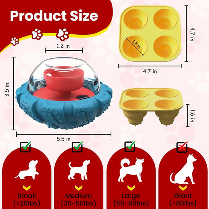 YINEYA Slow Feeder Dog Bowls, Pet Supplies that Slow Down Eating, Pet Food Bowls, Maze Dog Puzzle Feeder for Medium Breed