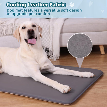 Dog Bed for Crate Pad High Resilience Foam Crate Pad Mat for Medium Large Dogs Washable Anti-Slip, Outdoor, 35" x 22",Dark Gray