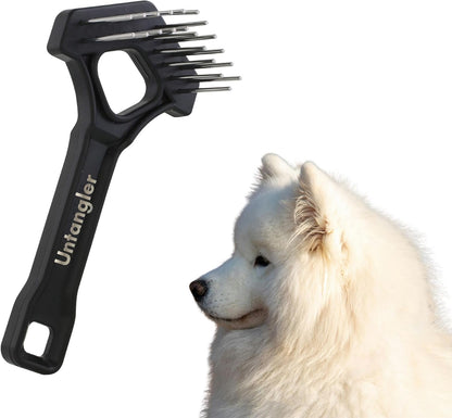 Mini-Rake V-Shaped with 1" Long Double-Row Rotating Teeth (AquaBlue)
