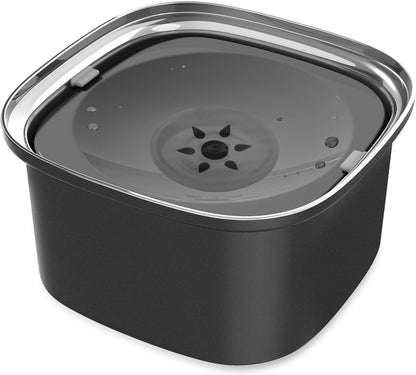 Decflow 3L Dog Water Bowl, Slow Water Bowl for Dogs, No Spill Water Bowl for Dogs, Spill Proof, No Splash Dog Water Bowl, Stainless Steel Slobber Stopper Water Bowl for Messy Drinkers