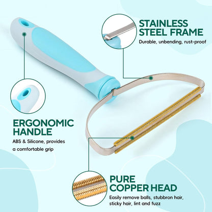 Pet Hair Remover, Retractable Carpet Scraper Rake, Portable Carpet Scraper of Dog Cat Hair Remover for Embedded Fur Removal from Carpet, Stair or Rug